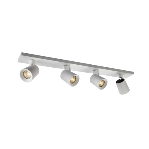 Arcchio Strahler Iavo (Modern) in Weiß aus Aluminium (4 flammig, GU10) - Deckenlampe Deckenleuchte Lampe Spot Wohnzimmerleuchte von Arcchio