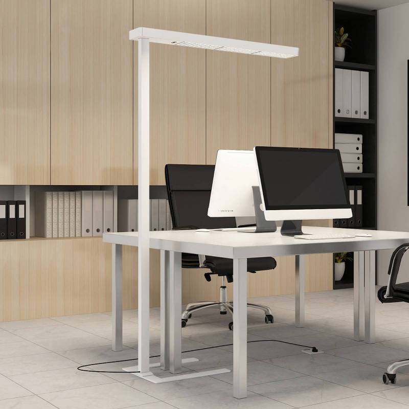 Arcchio LED-Bürostehlampe Susi, weiß, Sensor, Touchdimmer von Arcchio