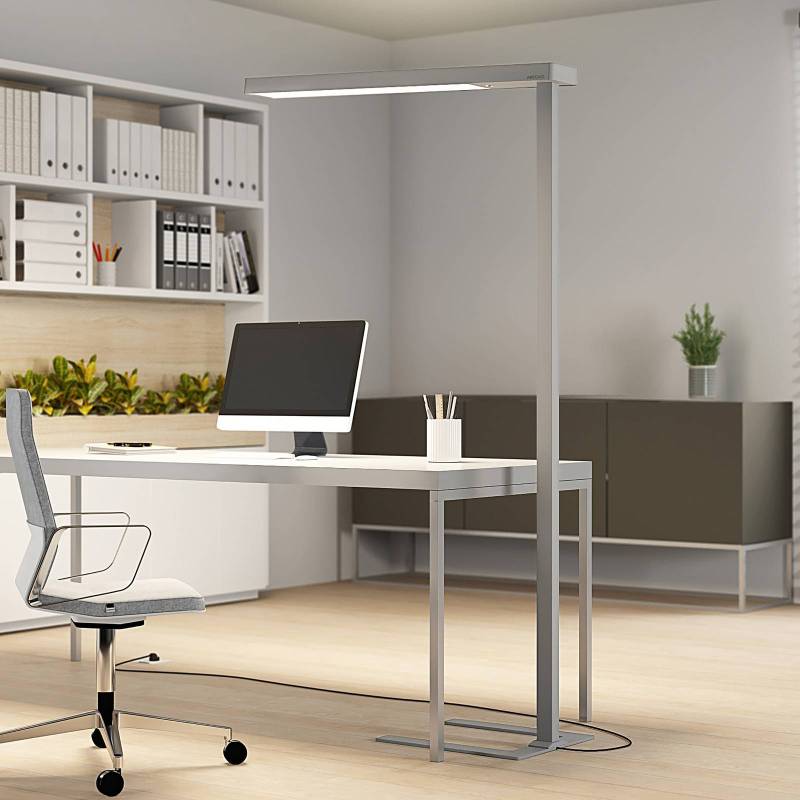 Arcchio LED-Bürostehlampe Susi, silber, Sensor, Dimmer, CCT von Arcchio