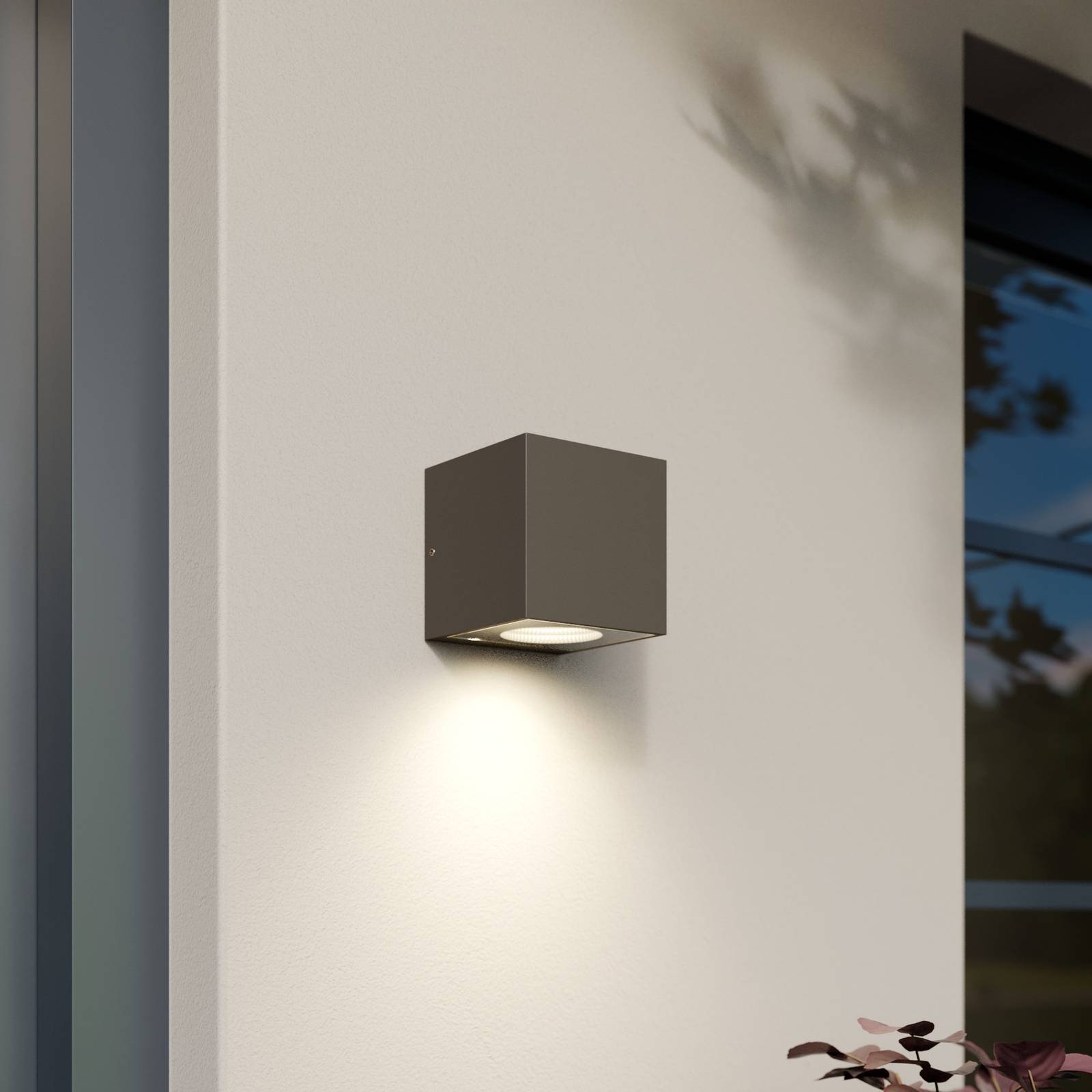 Arcchio Tassnim LED-Außenwandlampe silber 1-fl. von Arcchio
