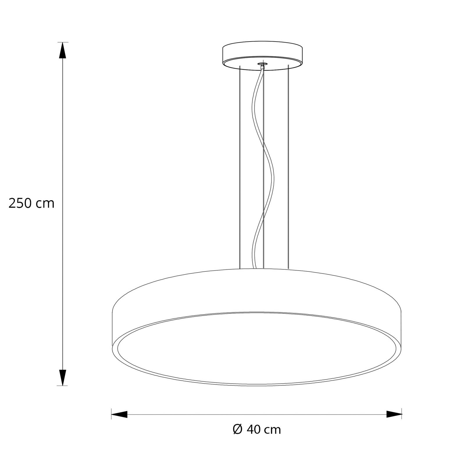 Arcchio Vanida LED-Pendellampe, weiß, 40 cm von Arcchio