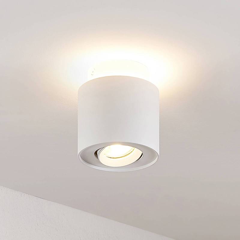 Arcchio Deckenlampe Walisa, Ø 10 cm, weiß, Metall, GU10 von Arcchio