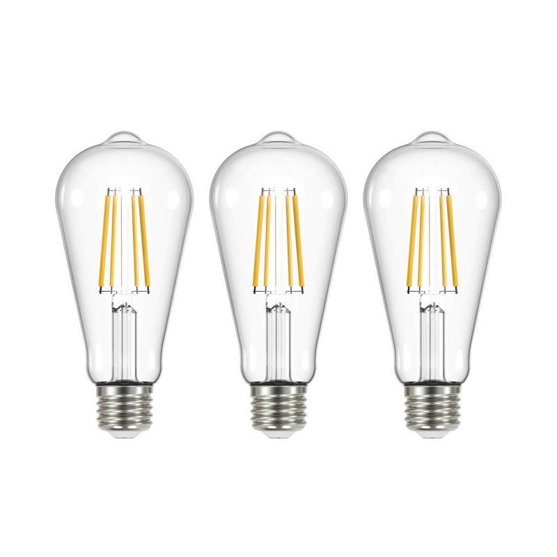 LED-Leuchtmittel Filament klar E27 3,8W 3000K 806lm 3er-Set von Arcchio