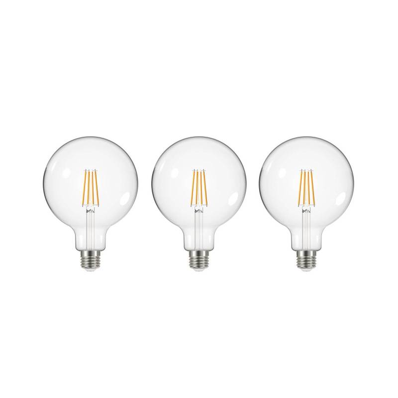 LED-Leuchtmittel Filament klar E27 G125 3,8W 3000K 806lm 3er von Arcchio