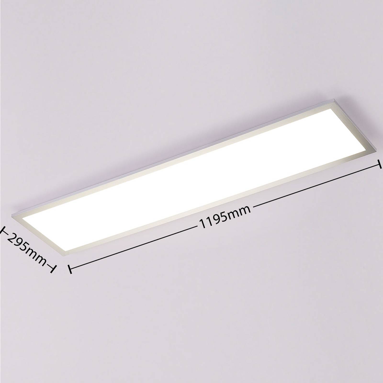 Arcchio Lysander LED-Panel, CCT 119cm 36W, silber von Arcchio