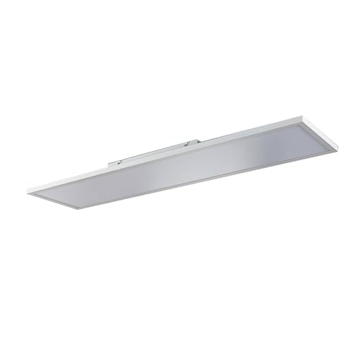Lindby LED Panel/Deckenleuchte 119,5 x 29,5 cm, dimmbar RGB Backlight & wechselbare Lichtfarbe (3.000–6.000K) mit Fernbedienung Leuchtmittel von Lampenwelt