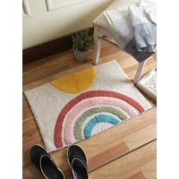 Mehrfarbige Badematte Mit Regenbogenmuster | Badezimmerzubehör Getufteter Badezimmerteppich Aus Baumwolle Badezimmer-Dekor Geschenk Zum Valentinstag von ArchanaArtsandCrafts