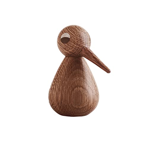 Architectmade Bird Vögel Deko Holzfigur Klein - Eiche geräuchert von Architectmade