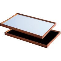 ArchitectMade - Tablett Turning Tray, 30 x 48 cm, schwarz / blau von Architectmade
