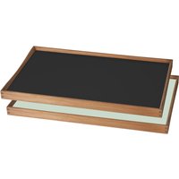 ArchitectMade - Tablett Turning Tray, 30 x 48 cm, schwarz / grün von Architectmade