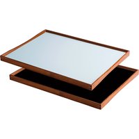 ArchitectMade - Tablett Turning Tray, 38 x 51 cm, schwarz / blau von Architectmade