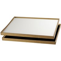 ArchitectMade - Tablett Turning Tray, 38 x 51 cm, schwarz / weiß von Architectmade