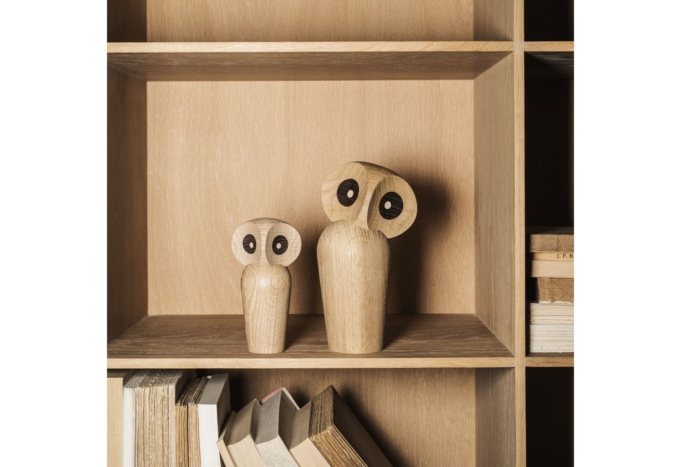 Architectmade Dekofigur Owl Large Eiche von Architectmade