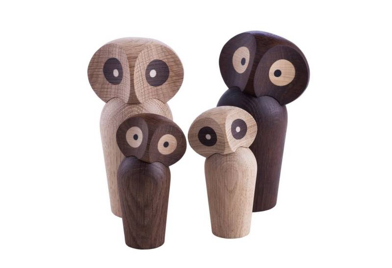 Architectmade Dekofigur Owl Small Räuchereiche von Architectmade