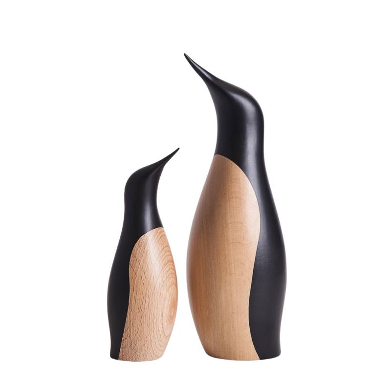architectmade - Penguin - Pinguin Figur aus Holz zur Deko in 2 Größen von Architectmade
