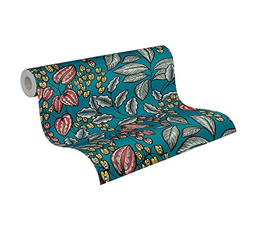 Architects Paper Blumentapete Floral Impression Tapete natürlich PVC-freie Vliestapete blau gelb rot schwarz weiß matt glatt 377542 37754-2, 10.05 m x 0.53 m Architects Paper Blumentapete Floral Impression Tapete natürlich PVC-freie Vliestapete blau gelb rot schwarz weiß matt glatt 377542 37754-2, 10.05 m x 0.53 m von A.S. Création