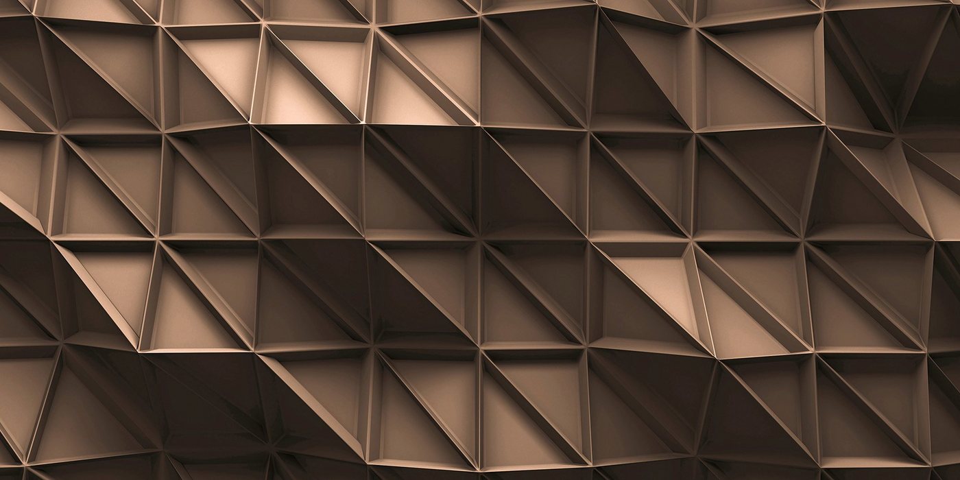 Architects Paper Fototapete 3D Look Brown, (Set, 5 St), Vlies, Wand, Schräge von Architects Paper