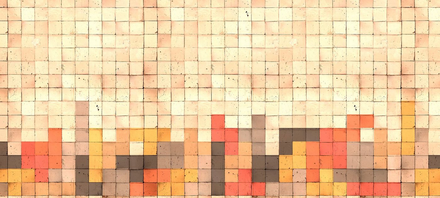 Architects Paper Fototapete Atelier 47 Mosaic Tetris 2, glatt, geometrisch, (6 St), Vlies, Wand, Schräge, Decke von Architects Paper