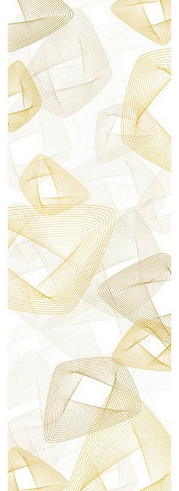 Architects Paper Fototapete Golden Glow Bright Gold, (1 St), Grafik Tapete Grafisch Weiß Gold Fototapete Panel 1,00m x 2,80m von Architects Paper