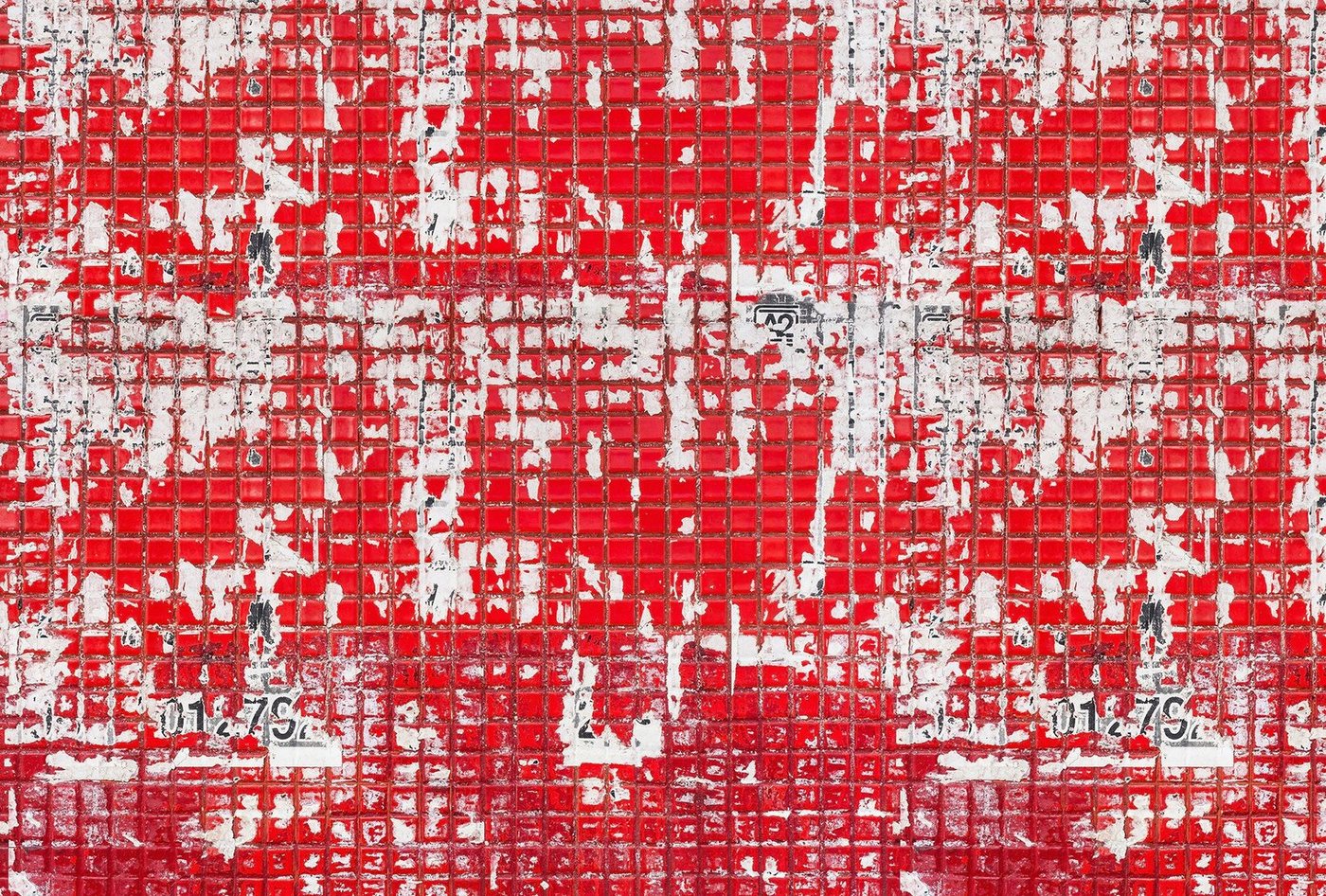Architects Paper Fototapete Old Tiles Red, (Set, 4 St), Vlies, Wand, Schräge von Architects Paper