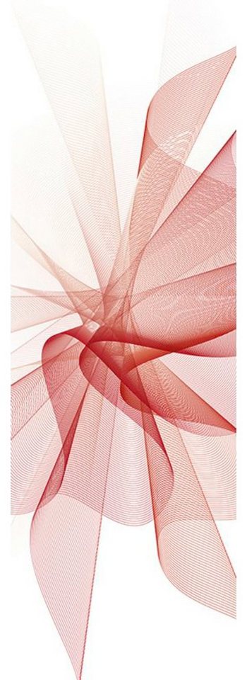 Architects Paper Fototapete Red And White, (1 St), Grafik Tapete Natur Weiß Rot Panel 1,00m x 2,80m von Architects Paper