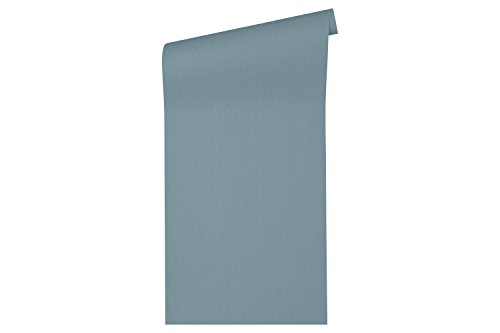 Architects Paper PVC-freie Vliestapete Alpha Tapete Uni 10,05 m x 0,53 m blau Made in Germany 333725 33372-5 von Architects Paper