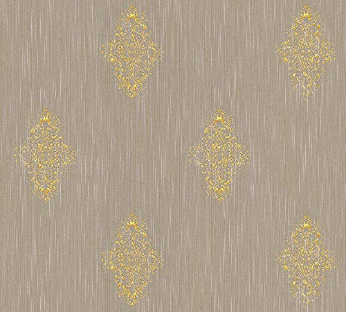 A.S. Création Architects Paper Textiltapete Luxury wallpaper Tapete mit Ornamenten barock 10,05 m x 0,53 m beige metallic Made in Germany 319463 31946-3 A.S. Création Architects Paper Textiltapete Luxury wallpaper Tapete mit Ornamenten barock 10,05 m x 0,53 m beige metallic Made in Germany 319463 31946-3 von A.S. Création