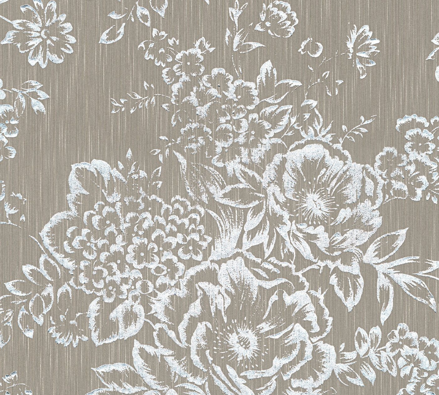 Architects Paper Textiltapete Metallic Silk, samtig, floral, glänzend, matt, Barocktapete Tapete Blumen von Architects Paper