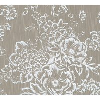 Architects Paper Textiltapete "Metallic Silk" floral  glänzend  matt samtig Barocktapete Tapete Blumen von Architects Paper