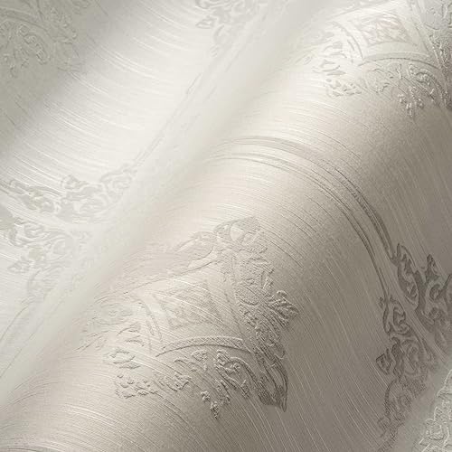 Architects Paper Textiltapete Tessuto 2 Tapete mit Ornamenten barock 10,05 m x 0,53 m creme grau Made in Germany 961992 96199-2 Architects Paper Textiltapete Tessuto 2 Tapete mit Ornamenten barock 10,05 m x 0,53 m creme grau Made in Germany 961992 96199-2 von A.S. Création