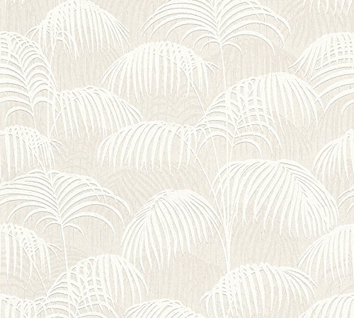 A.S. Création Architects Paper Textiltapete Tessuto 2 Tapete mit Palmenprint 10,05 m x 0,53 m creme weiß Made in Germany 961981 96198-1 A.S. Création Architects Paper Textiltapete Tessuto 2 Tapete mit Palmenprint 10,05 m x 0,53 m creme weiß Made in Germany 961981 96198-1 von A.S. Création