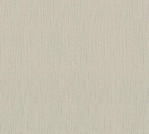 Architects Paper Textiltapete Tessuto Tapete Uni 10,05 m x 0,53 m beige Made in Germany 965165 9651-65 von Architects Paper