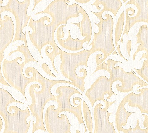 Architects Paper Textiltapete Tessuto Tapete mit Ornamenten barock 10,05 m x 0,53 m beige creme metallic Made in Germany 954907 95490-7 Architects Paper Textiltapete Tessuto Tapete mit Ornamenten barock 10,05 m x 0,53 m beige creme metallic Made in Germany 954907 95490-7 von A.S. Création