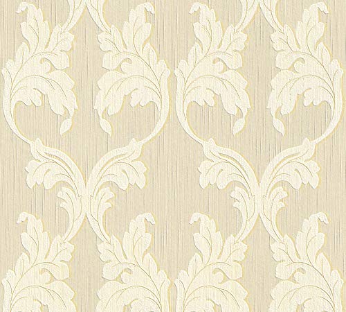 Architects Paper Textiltapete Tessuto Tapete mit Ornamenten barock 10,05 m x 0,53 m beige gelb Made in Germany 956282 95628-2 Architects Paper Textiltapete Tessuto Tapete mit Ornamenten barock 10,05 m x 0,53 m beige gelb Made in Germany 956282 95628-2 von A.S. Création