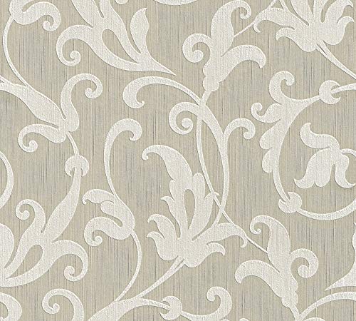 Architects Paper Textiltapete Tessuto Tapete mit Ornamenten barock 10,05 m x 0,53 m beige metallic Made in Germany 954901 95490-1 Architects Paper Textiltapete Tessuto Tapete mit Ornamenten barock 10,05 m x 0,53 m beige metallic Made in Germany 954901 95490-1 von A.S. Création
