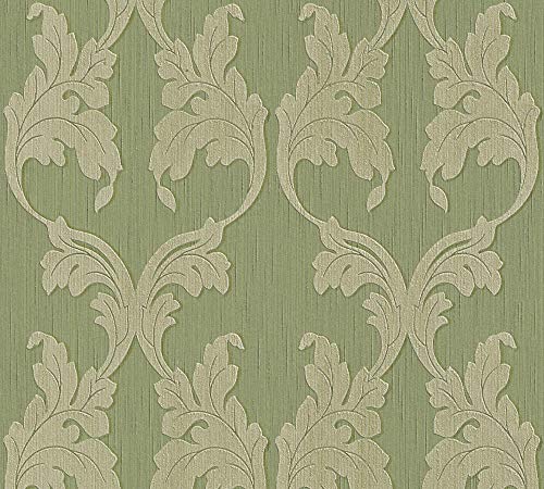 Architects Paper Textiltapete Tessuto Tapete mit Ornamenten barock 10,05 m x 0,53 m grün Made in Germany 956284 95628-4 Architects Paper Textiltapete Tessuto Tapete mit Ornamenten barock 10,05 m x 0,53 m grün Made in Germany 956284 95628-4 von A.S. Création