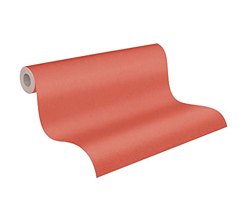 Architects Paper Unitapete Floral Impression Tapete einfarbig unifarben PVC-freie Vliestapete orange matt glatt 377482 37748-2, 10.05 m x 0.53 m von Architects Paper