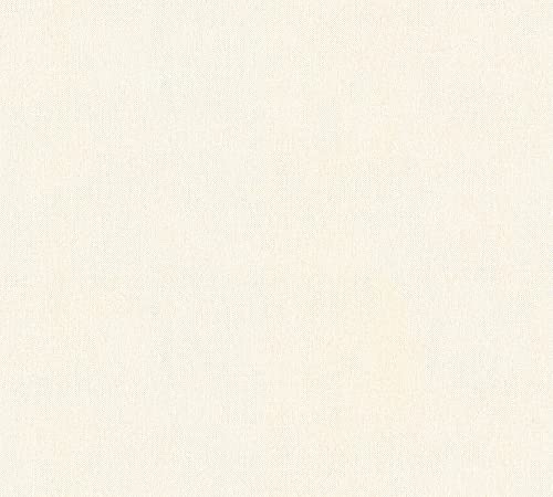 Architects Paper Unitapete Floral Impression Tapete einfarbig unifarben PVC-freie Vliestapete weiß creme matt glatt 377037 37703-7 von Architects Paper