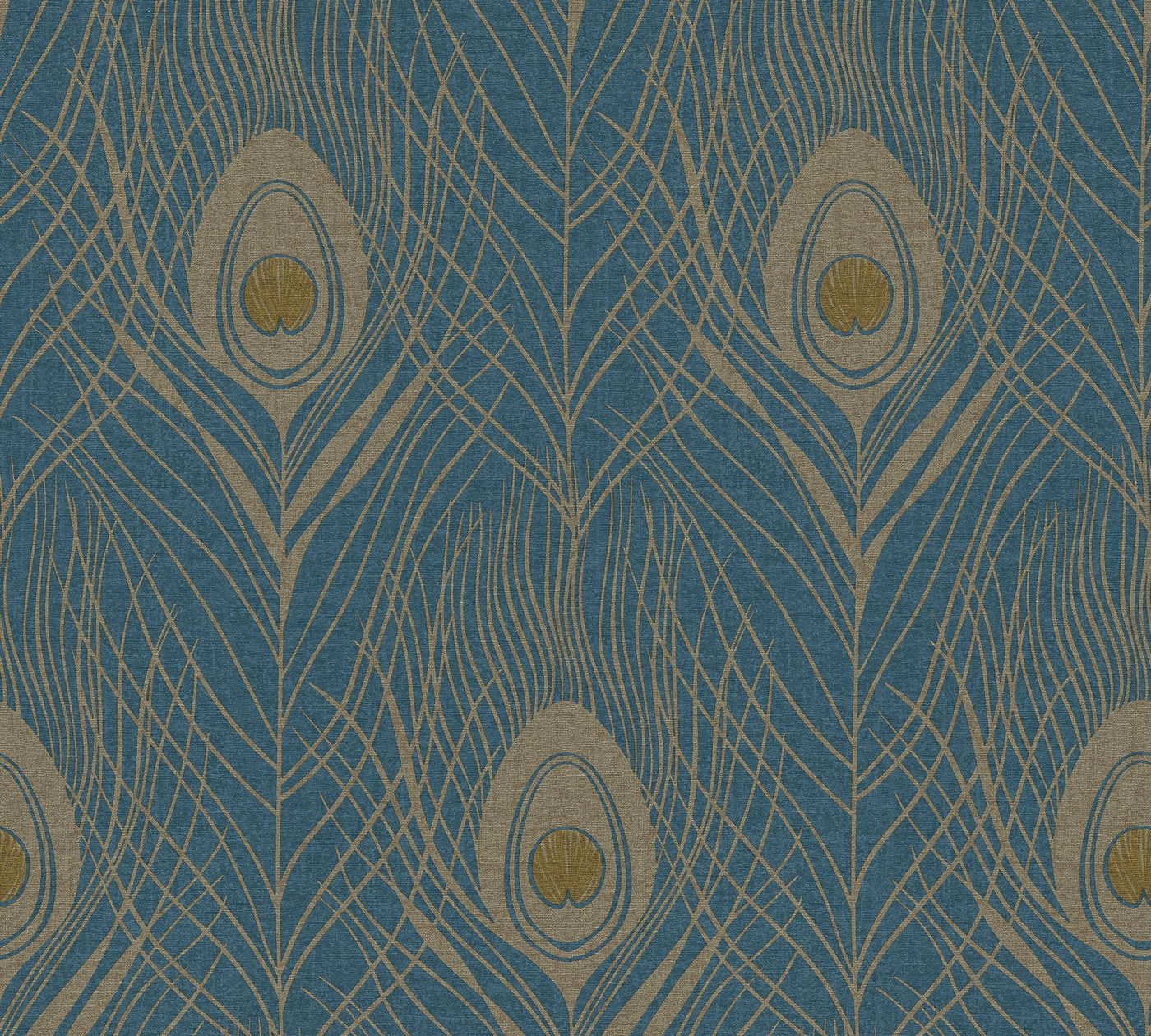 Architects Paper Vliestapete Architects Paper Absolutely Chic, Tapete mit Federn, blau, gold Architects Paper Vliestapete Architects Paper Absolutely Chic, Tapete mit Federn, blau, gold von Architects Paper