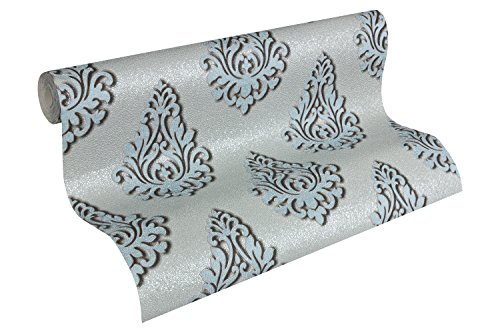Architects Paper Tapete Nobile klassische Mustertapete strukturiert blau metallic, silber, 959816 Architects Paper Tapete Nobile klassische Mustertapete strukturiert blau metallic, silber, 959816 von A.S. Création