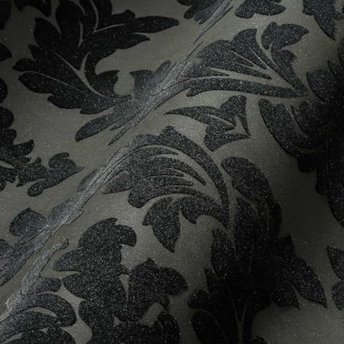 Architects Paper beflockte Vliestapete Castello Tapete Luxustapete klassisch neo-barock 10,05 m x 0,52 m grau schwarz metallic Made in Germany 335805 Architects Paper beflockte Vliestapete Castello Tapete Luxustapete klassisch neo-barock 10,05 m x 0,52 m grau schwarz metallic Made in Germany 335805 von A.S. Création