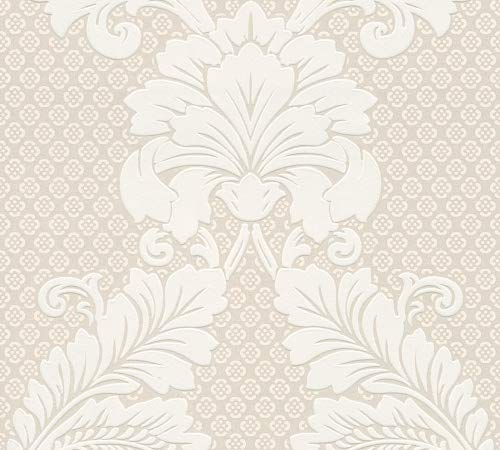 Architects Paper beflockte Vliestapete Luxury Wallpaper Tapete mit Ornamenten barock 10,05 m x 0,52 m creme metallic Made in Germany 305441 30544-1 Architects Paper beflockte Vliestapete Luxury Wallpaper Tapete mit Ornamenten barock 10,05 m x 0,52 m creme metallic Made in Germany 305441 30544-1 von A.S. Création