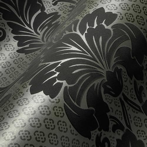 Architects Paper beflockte Vliestapete Luxury Wallpaper Tapete mit Ornamenten barock 10,05 m x 0,52 m grau metallic Made in Germany 305444 30544-4 Architects Paper beflockte Vliestapete Luxury Wallpaper Tapete mit Ornamenten barock 10,05 m x 0,52 m grau metallic Made in Germany 305444 30544-4 von A.S. Création