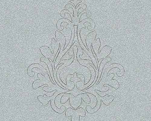 Architects Paper besticktes Panel Nobile strukturiert metallic, silber, 969825 von A.S. Création