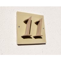 Hausnummer "11" Aus Stein von ArchitekturUndDesign