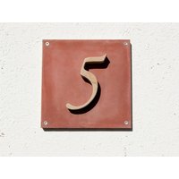 Hausnummer "5" Aus Stein von ArchitekturUndDesign