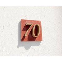 Hausnummer "70" Aus Stein von ArchitekturUndDesign