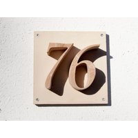 Hausnummer "76" Aus Stein von ArchitekturUndDesign