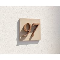 Hausnummer "97" Aus Stein von ArchitekturUndDesign