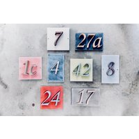 Hausnummer Mit Musterbox 2-stellig von ArchitekturUndDesign
